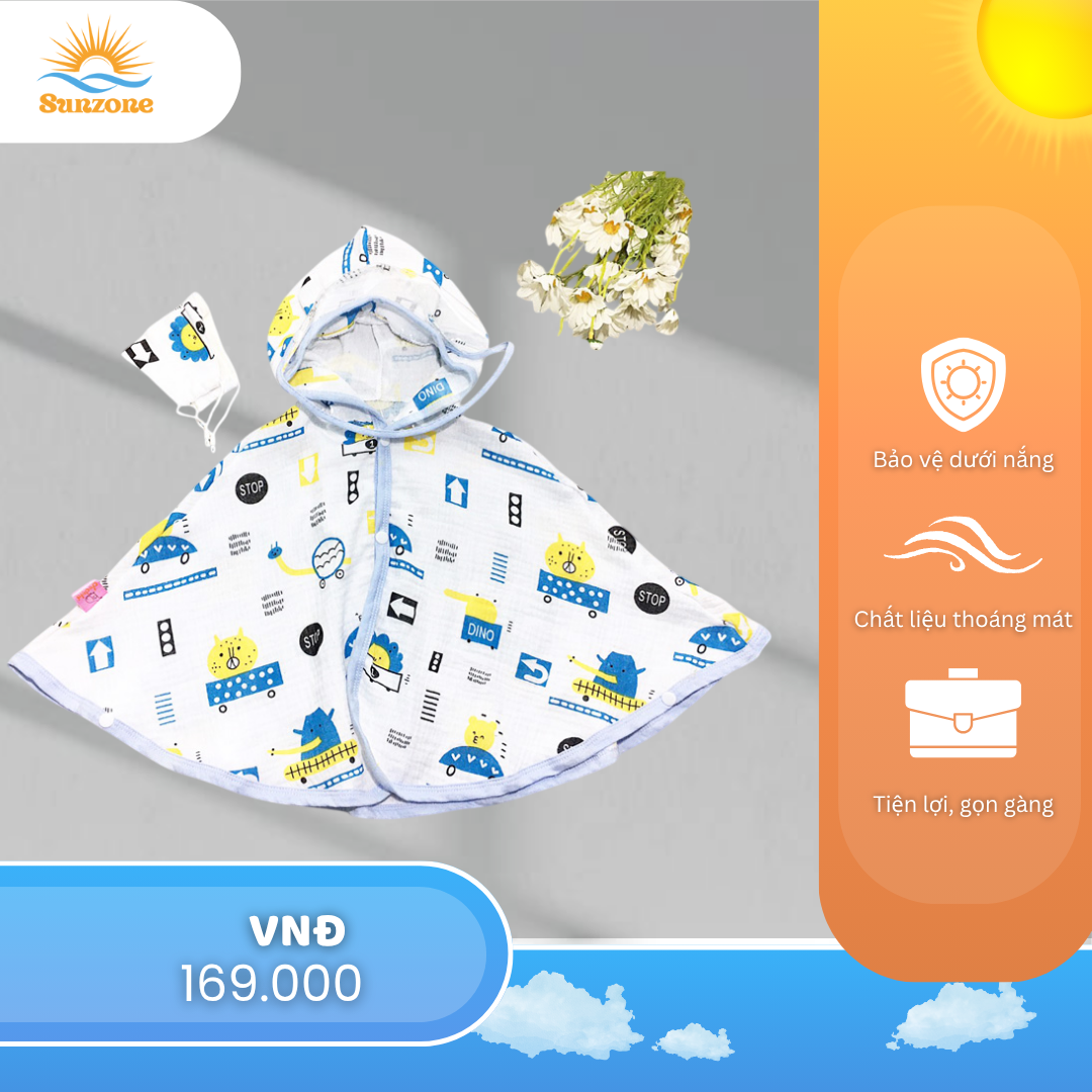 Áo Chống Nắng Cho Bé Chất Gân Mát – Bảo Vệ Tối Ưu, Mặc Cực Êm - Ảnh 2