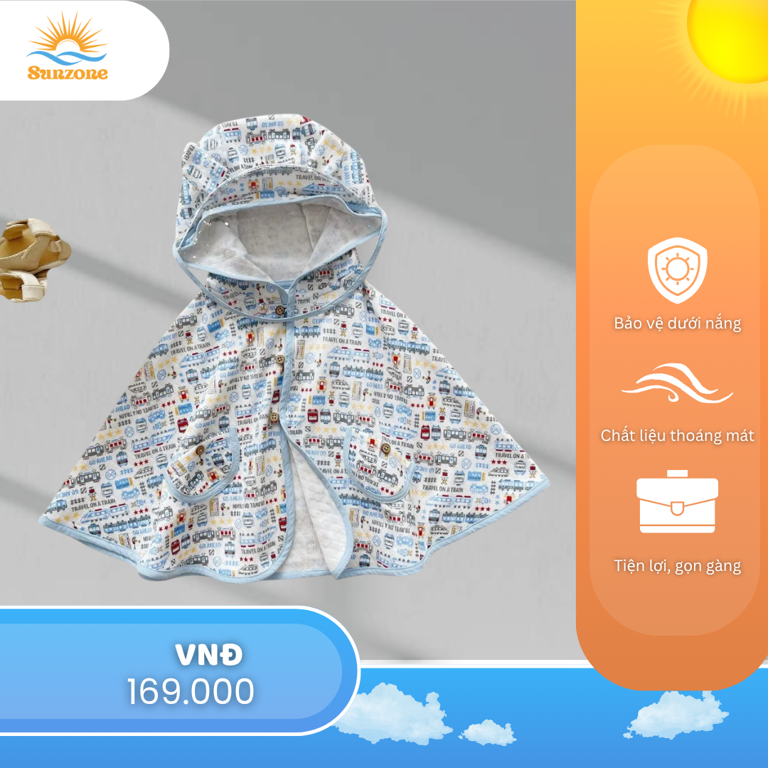 Áo Chống Nắng Cho Bé Chất Gân Mát – Bảo Vệ Tối Ưu, Mặc Cực Êm - Ảnh 4