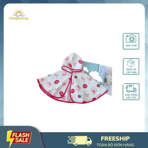 Áo chống nắng cho bé chất gân mát thoáng khí màu hồng